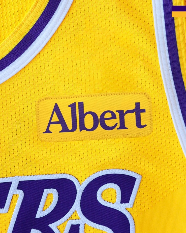 湖人告别Bibigo,Albert成为新赛季球衣赞助商 湖人告别Bibigo,Albert成为新赛季球衣赞助商